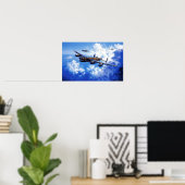 アリード航空機 編隊 復古イメージ ポスター (ホームオフィス)