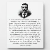 アリーナにいるルーズベルトの男 フォトプラーク (正面)