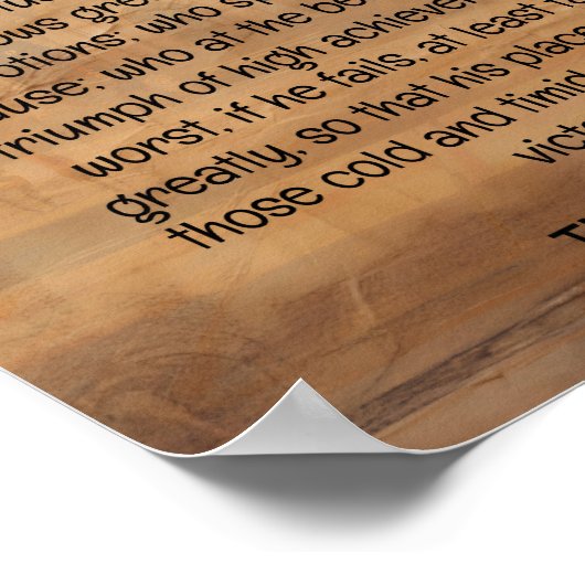 アリーナにいる男 – セオドア・ルーズベルト ポスター (角)