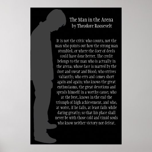 アリーナにいる男 ポスター (正面)