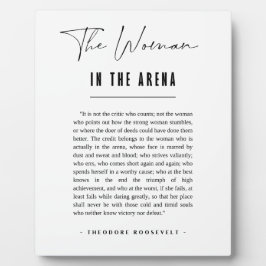 アリーナの女性は大胆に引用文 フォトプラーク