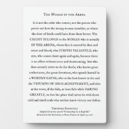 アリーナの女感動的性 フォトプラーク