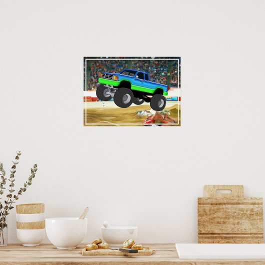 アリーナの素晴らしいモンスタートラック ポスター (キッチン)