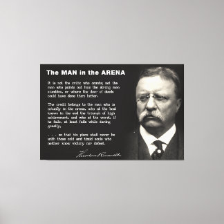 アリーナスピーチの男性 – Teddy Roosevelt 1910 キャンバスプリント
