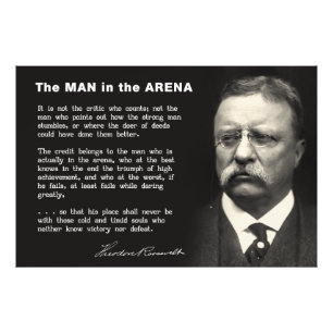 アリーナスピーチの男性 – Teddy Roosevelt 1910 フォトプリント