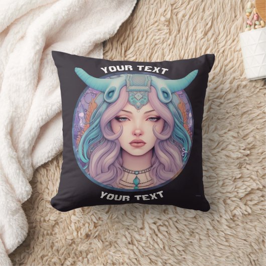 アリーパーソナライズされたス〔占星術の〕十二宮図標識 クッション (ブランケット)