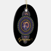 アリーパーソナライズされたズお洒落装飾曼荼羅 セラミックオーナメント (右)
