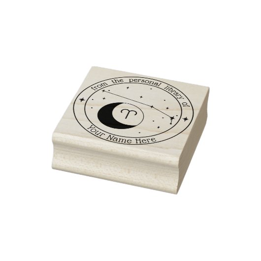 アリーパーソナライズされたズ〔占星術の〕十二宮図書切手 ラバースタンプ (スタンプ)