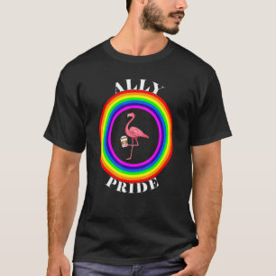 アリープライドLGBTQ平等レインボーレズビアンゲイトラン Tシャツ