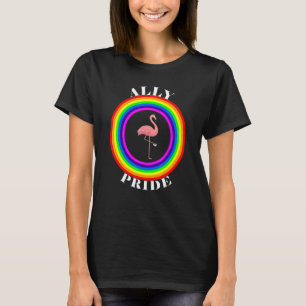 アリープライドLGBTQ平等レインボーレズビアンゲイトラン Tシャツ