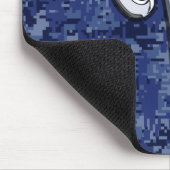 アリーモダンス〔占星術の〕十二宮図シンボルネイビーブルーデジタル迷彩柄 マウスパッド (コーナー)