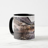 アリーヴィンテージ建物レイン通り マグカップ (正面左)