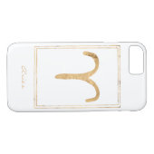 アリー打撃金ゴールド星占い〔占星術の〕十二宮図誕生日 Case-Mate iPhoneケース (裏面(横))