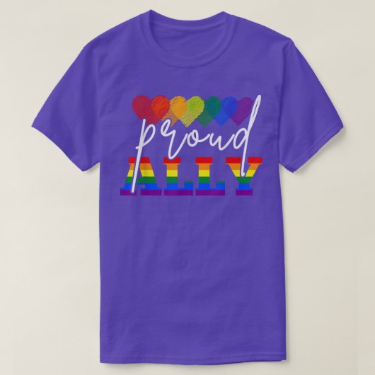 アリー誇りを持ったは君のLGBTのために行くよ Tシャツ (デザイン正面)