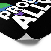 アリー誇りを持ったゲイプライドLGBTゲイレズビアンデモ ポスター (角)