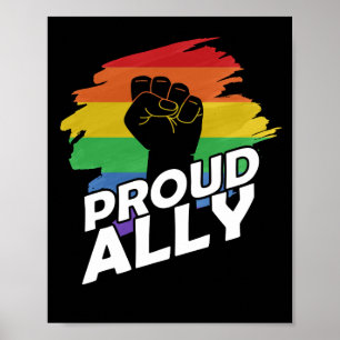 アリー誇りを持ったゲイプライドLGBTゲイレズビアンデモ ポスター