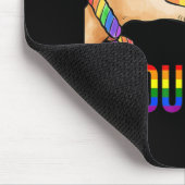 アリー誇りを持ったプライドLGBTトランスジェンダー国旗のハートゲイL マウスパッド (コーナー)