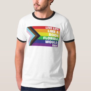 アリー誇りを持ったLGBTQゲイレズビアントランスライブライブライクライスブック Tシャツ