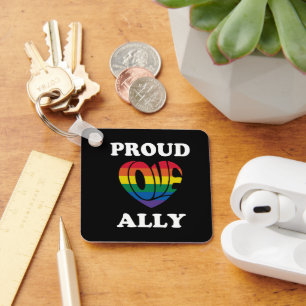 アリー誇りを持ったLGBTQプライド キーホルダー