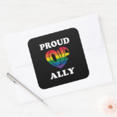 アリー誇りを持ったLGBTQプライド スクエアシール (封筒)