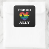 アリー誇りを持ったLGBTQプライド スクエアシール (バッグ)