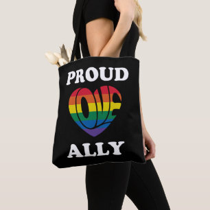 アリー誇りを持ったLGBTQプライド トートバッグ