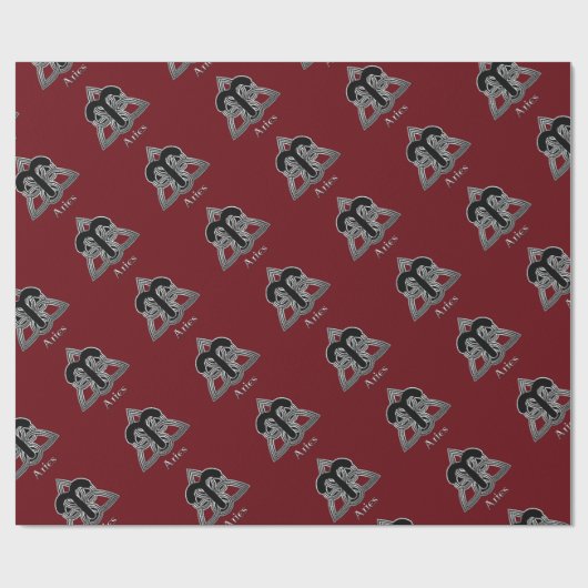 アリー誕生標識ケルト結び目模様〔占星術の〕十二宮図紙 ラッピングペーパー (フラット)