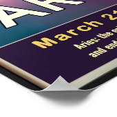 アリー鮮やかス〔占星術の〕十二宮図サインのポスター ポスター (角)