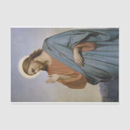 アリー・シェファーによってエルサレムを嘆くキリスト 薄葉紙 (正面)