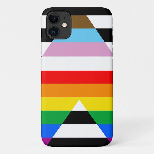 アリー・プログレス・プライド・フラッグ Case-Mate iPhoneケース (裏面)