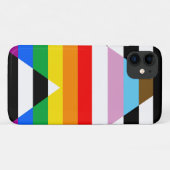 アリー・プログレス・プライド・フラッグ Case-Mate iPhoneケース (裏面(横))