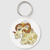 アリー〔占星術の〕十二宮図カラフルRAM 占星術の キーホルダー (正面)