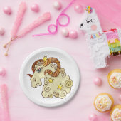 アリー〔占星術の〕十二宮図カラフルRAM 占星術の ペーパープレート (パーティー)