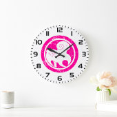 アリー〔占星術の〕十二宮図グランジシンボルピンクRAM星占い ラージ壁時計