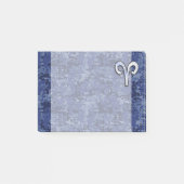 アリー〔占星術の〕十二宮図サインオンネイビーブルーデジタル迷彩柄デコール ポストイット (正面)