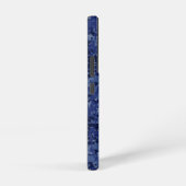 アリー〔占星術の〕十二宮図サインオンネイビーブルー迷彩柄 SAMSUNG GALAXYケース (右側面)