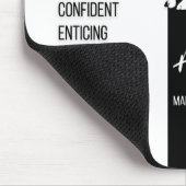 アリー〔占星術の〕十二宮図サインマウスパッドブラック&ホワイト マウスパッド (コーナー)