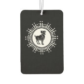 アリー〔占星術の〕十二宮図サインラムコズミックスターバストデザイン カーエアーフレッシュナー (裏面)