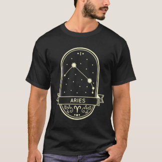 アリー〔占星術の〕十二宮図サインラム星座アストロロジーホロ Tシャツ