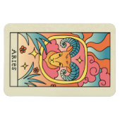 アリー〔占星術の〕十二宮図サイン抽象芸術アートヴィンテージ マグネット (横)