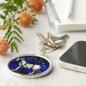 アリー〔占星術の〕十二宮図ステンドグラスノートルダムデパリ鍵 キーホルダー (側面)