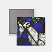 アリー〔占星術の〕十二宮図ステンドグラスノートルダムデパリSFM マグネット (正面/裏面)