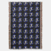 アリー〔占星術の〕十二宮図ステンドグラスノートルダムデパリT B スローブランケット (正面縦)