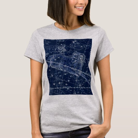 アリー〔占星術の〕十二宮図標識ヴィンテージイラストレーション Tシャツ (正面)