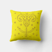 アリー〔占星術の〕十二宮図装飾用クッション クッション (裏面)
