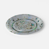 アリー〔占星術の〕十二宮図金ゴールドアワビ星座 ペーパープレート (アングル)