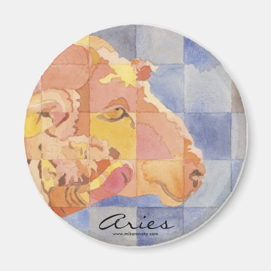 アリー〔占星術の〕十二宮図 マグネット (正面)