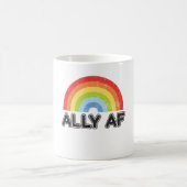アリーAFゲイプライドLGBT国旗の贈り物 コーヒーマグカップ (中央)