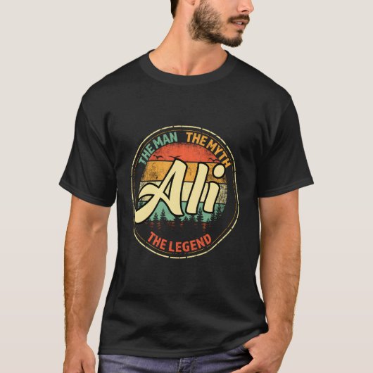 アリ伝説の名パーソナライズされた前 Tシャツ (正面)