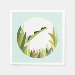 アリ昆虫紙ナプキン屋外パーティー スタンダードカクテルナプキン